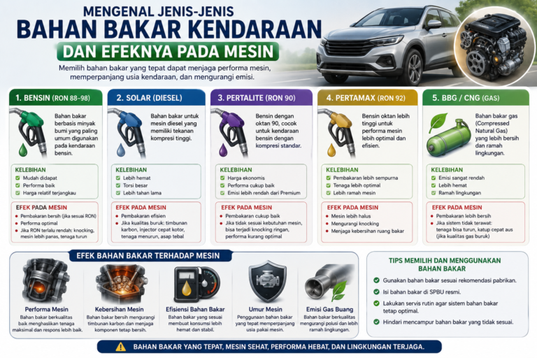 Mengenal Jenis-Jenis Bahan Bakar Kendaraan dan Efeknya pada Mesin