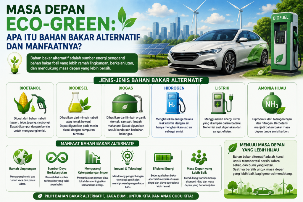 Masa Depan Eco-Green: Apa Itu Bahan Bakar Alternatif dan Manfaatnya?