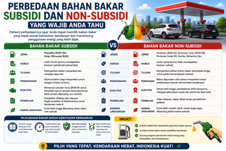 Perbedaan Bahan Bakar Subsidi dan Non-Subsidi yang Wajib Anda Tahu
