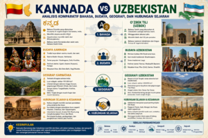 Kannada vs Uzbekistan: Analisis Komparatif Bahasa, Budaya, Geografi, dan Hubungan Sejarah