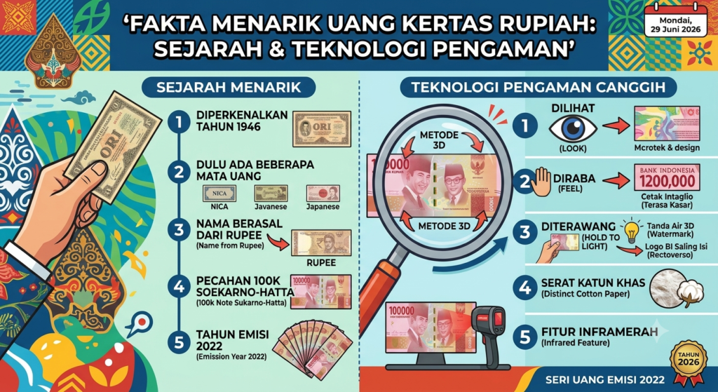 Fakta Menarik Uang Kertas Rupiah: Dari Sejarah hingga Teknologi Pengamannya
