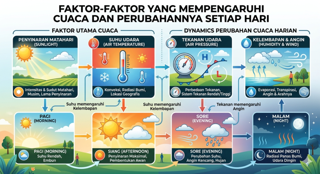 Faktor-Faktor yang Mempengaruhi Cuaca dan Perubahannya Setiap Hari