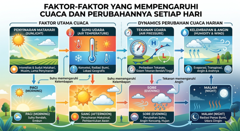 Faktor-Faktor yang Mempengaruhi Cuaca dan Perubahannya Setiap Hari