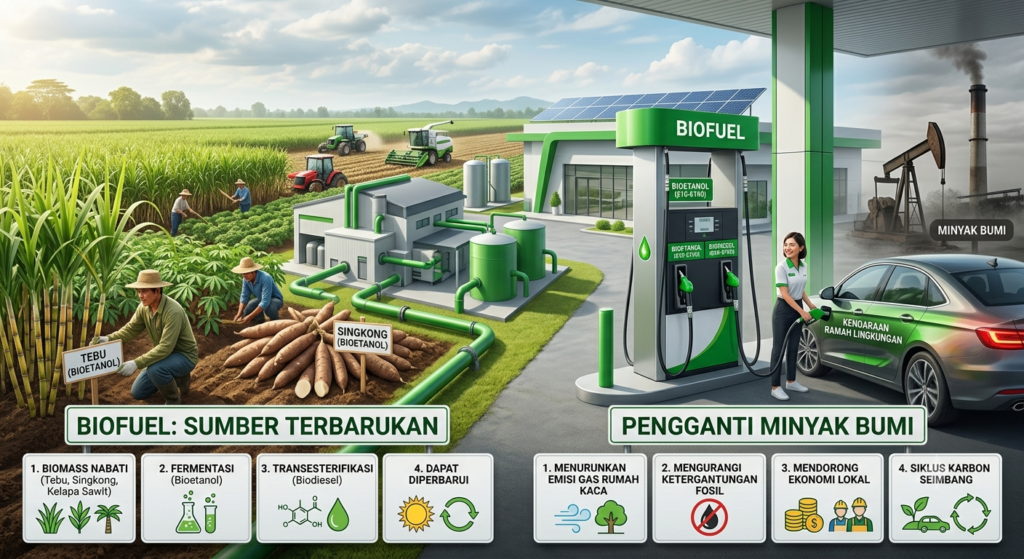 Mengenal Biofuel: Sumber Bahan Bakar Terbarukan Pengganti Minyak Bumi