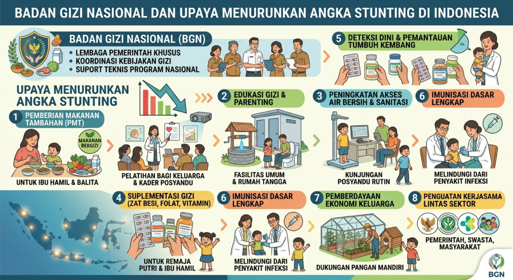 Badan Gizi Nasional dan Upaya Menurunkan Angka Stunting di Indonesia