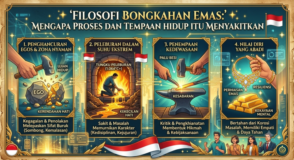 Filosofi Bongkahan Emas: Mengapa Proses dan Tempaan Hidup Itu Menyakitkan