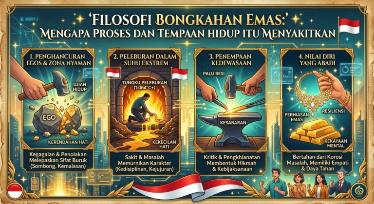 Filosofi Bongkahan Emas: Mengapa Proses dan Tempaan Hidup Itu Menyakitkan