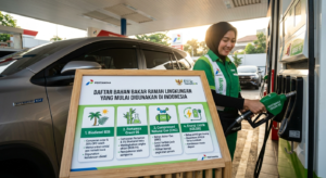 Daftar Bahan Bakar Ramah Lingkungan yang Mulai Digunakan di Indonesia.buatkan gambar