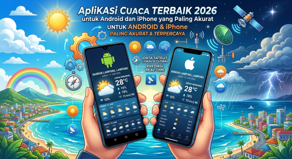 Aplikasi Cuaca Terbaik 2026 utnuk Android dan iPhone yang Paling Akurat
