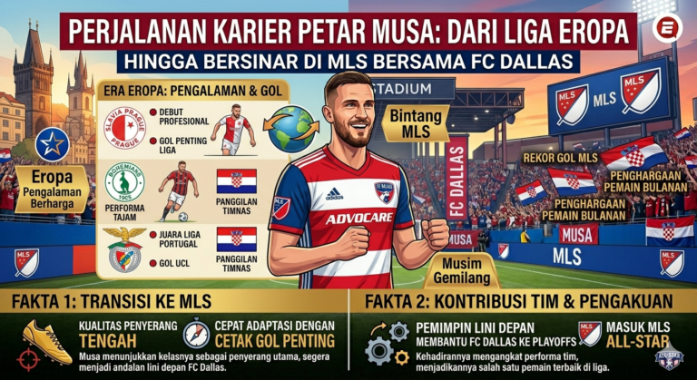 Perjalanan Karier Petar Musa: Dari Liga Eropa hingga Bersinar di MLS Bersama FC Dallas