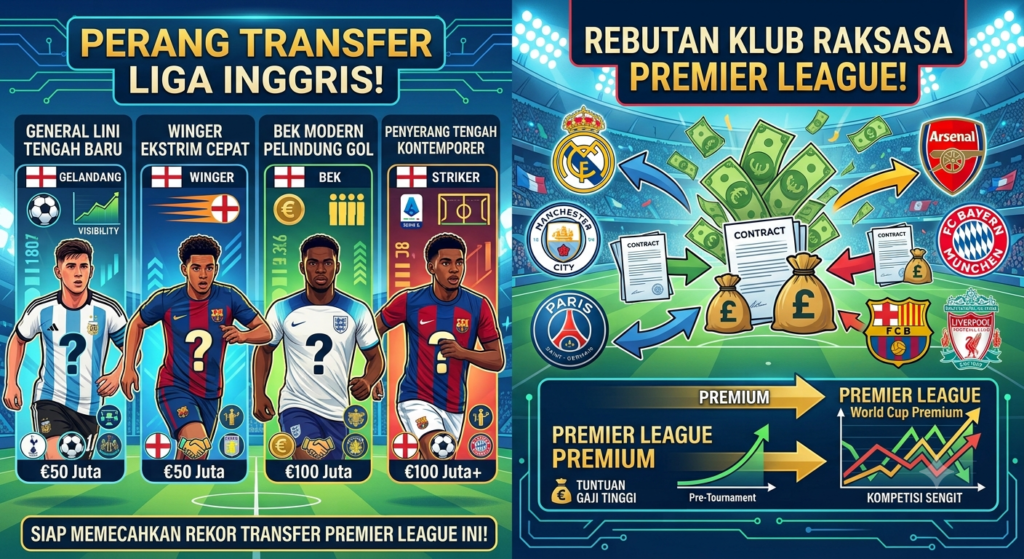 Perang Transfer Premier League: Klub Liga Inggris Berebut Tanda Tangan Pemain Muda Berbakat