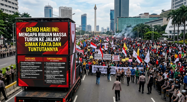 Demo Hari Ini: Mengapa Ribuan Massa Turun ke Jalan? Simak Fakta dan Tuntutannya