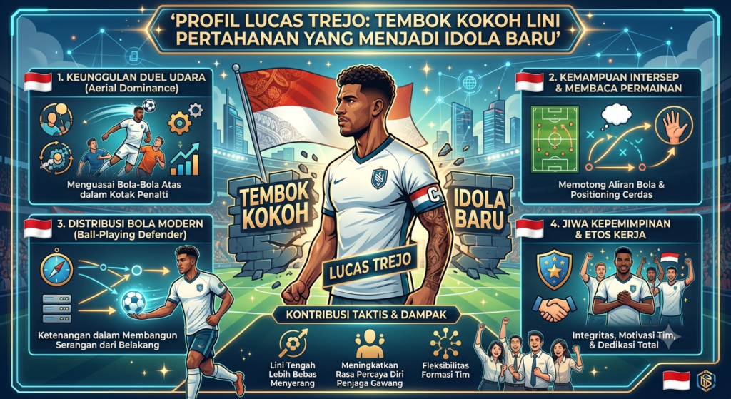 Profil Lucas Trejo: Tembok Kokoh Lini Pertahanan yang Menjadi Idola Baru
