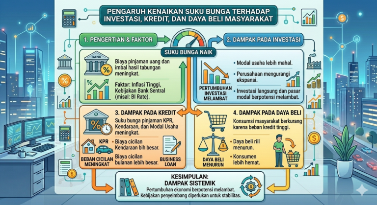 Pengaruh Kenaikan Suku Bunga terhadap Investasi, Kredit, dan Daya Beli Masyarakat