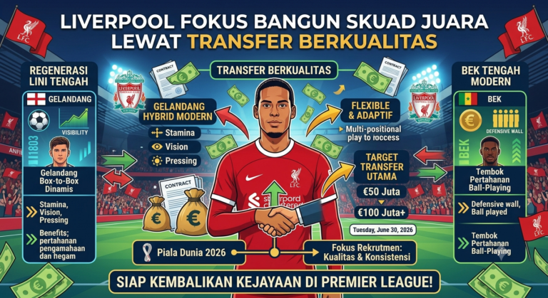 Liverpool Fokus Bangun Skuad Juara Lewat Transfer Berkualitas