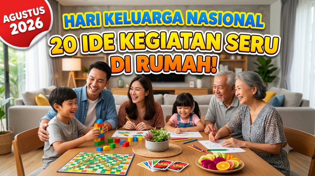 20 Ide Kegiatan Hari Keluarga Nasional 2026 untuk Mempererat Hubungan di Rumah