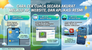 Cara Cek Cuaca Secara Akurat Melalui HP, Website, dan Aplikasi Resmi