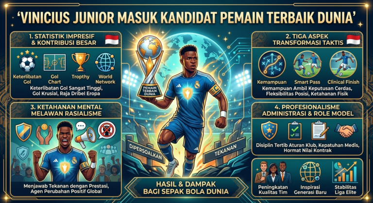 Vinicius Junior Masuk Kandidat Pemain Terbaik Dunia