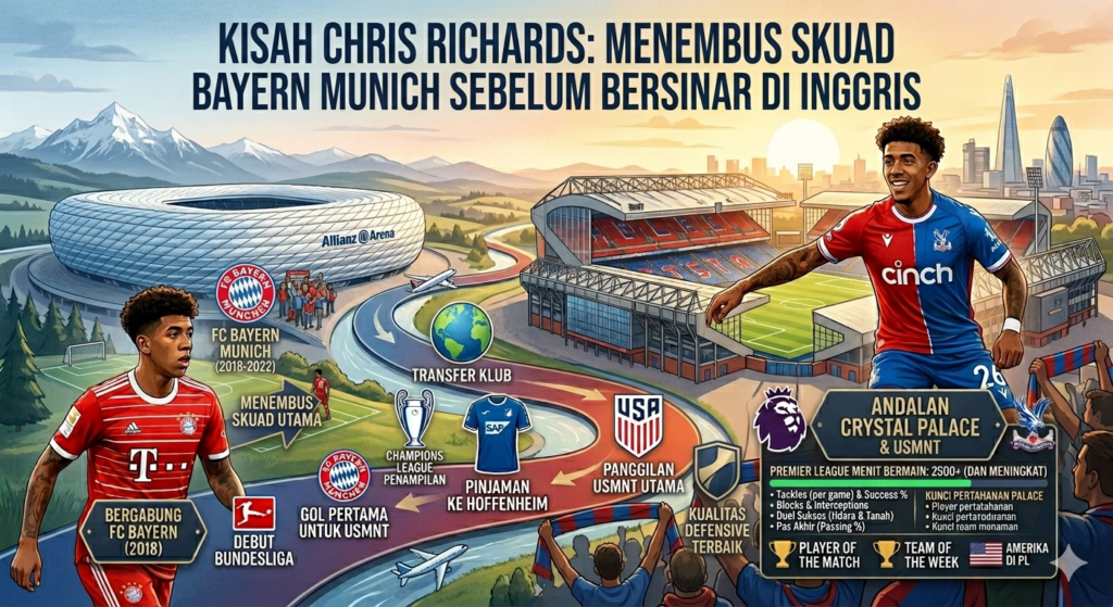 Kisah Chris Richards: Menembus Skuad Bayern Munich Sebelum Bersinar di Inggris