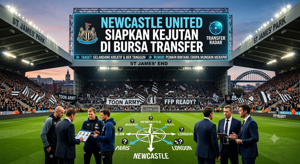 Newcastle United Siapkan Kejutan di Bursa Transfer: Ambisi Baru Menembus Dominasi Top Four