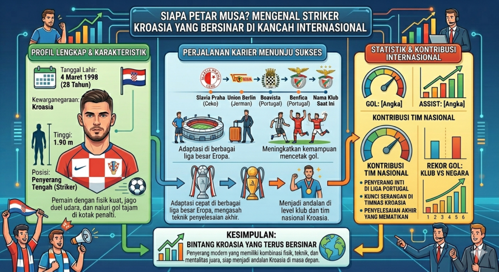 Siapa Petar Musa? Mengenal Striker Kroasia yang Bersinar di Kancah Internasional