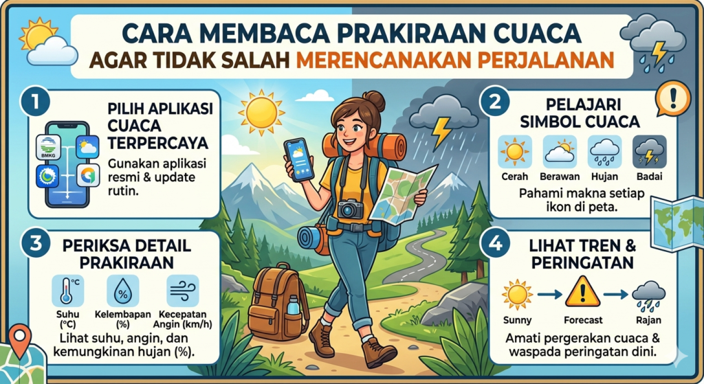 Cara Membaca Prakiraan Cuaca agar Tidak Salah Merencanakan Perjalanan