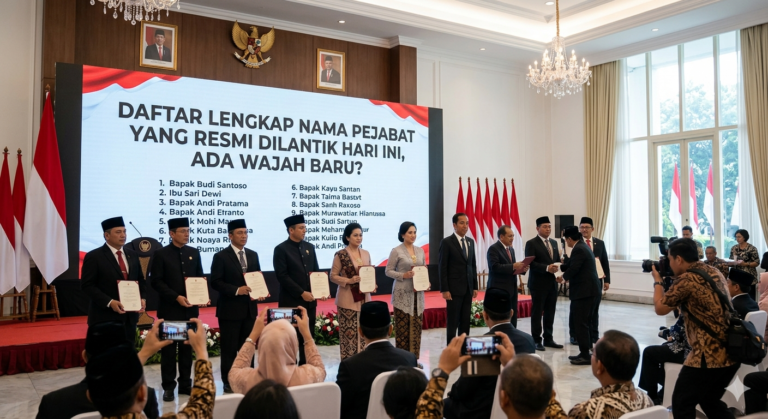 Daftar Lengkap Nama Pejabat yang Resmi Dilantik Hari Ini, Ada Wajah Baru?