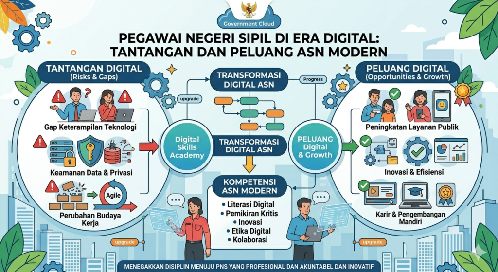 Pegawai Negeri Sipil di Era Digital: Tantangan dan Peluang ASN Modern