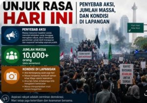 Unjuk Rasa Hari Ini: Penyebab Aksi, Jumlah Massa, dan Kondisi di Lapangan