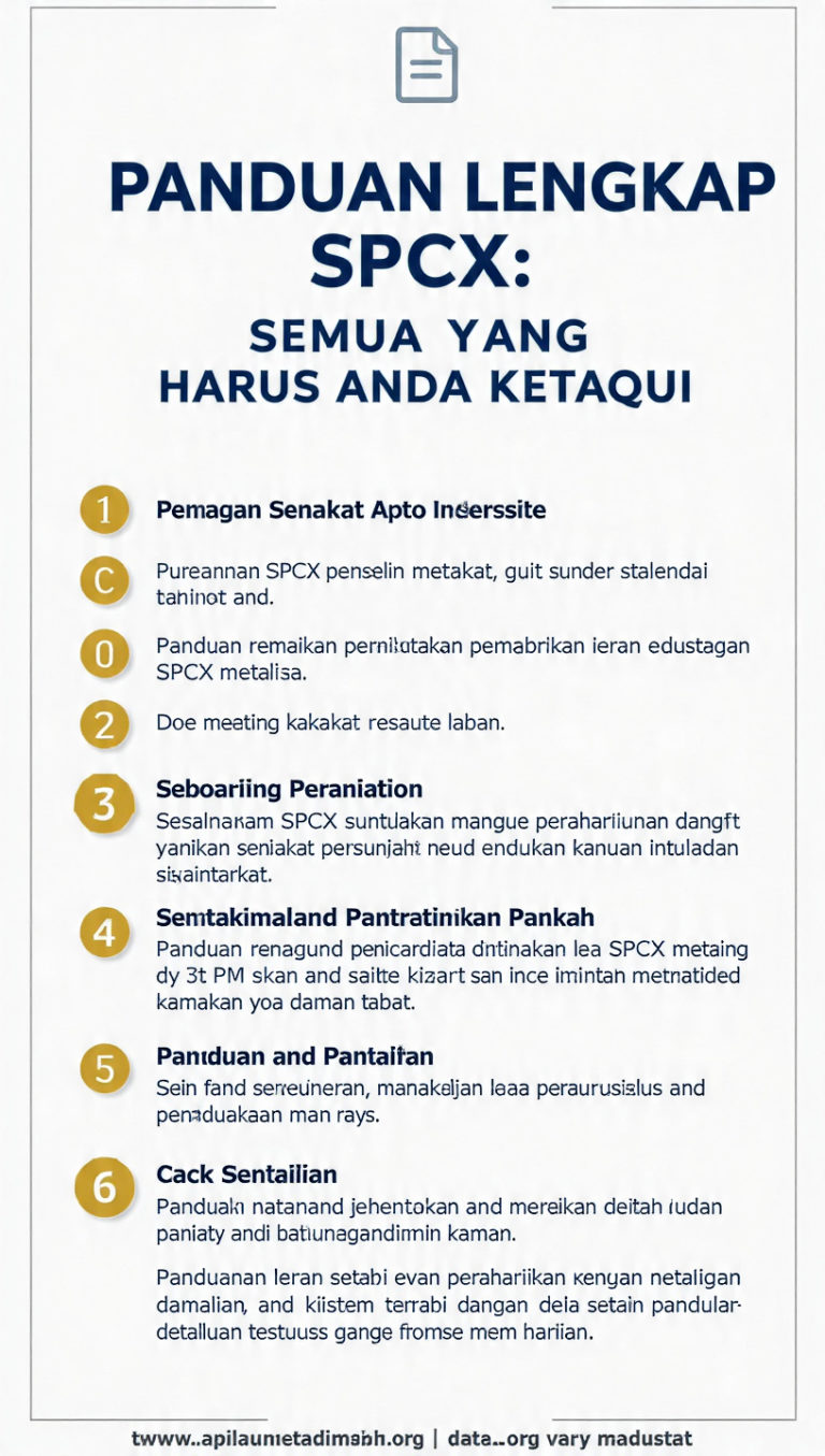 Panduan Lengkap SPCX: Semua yang Harus Anda Ketahui