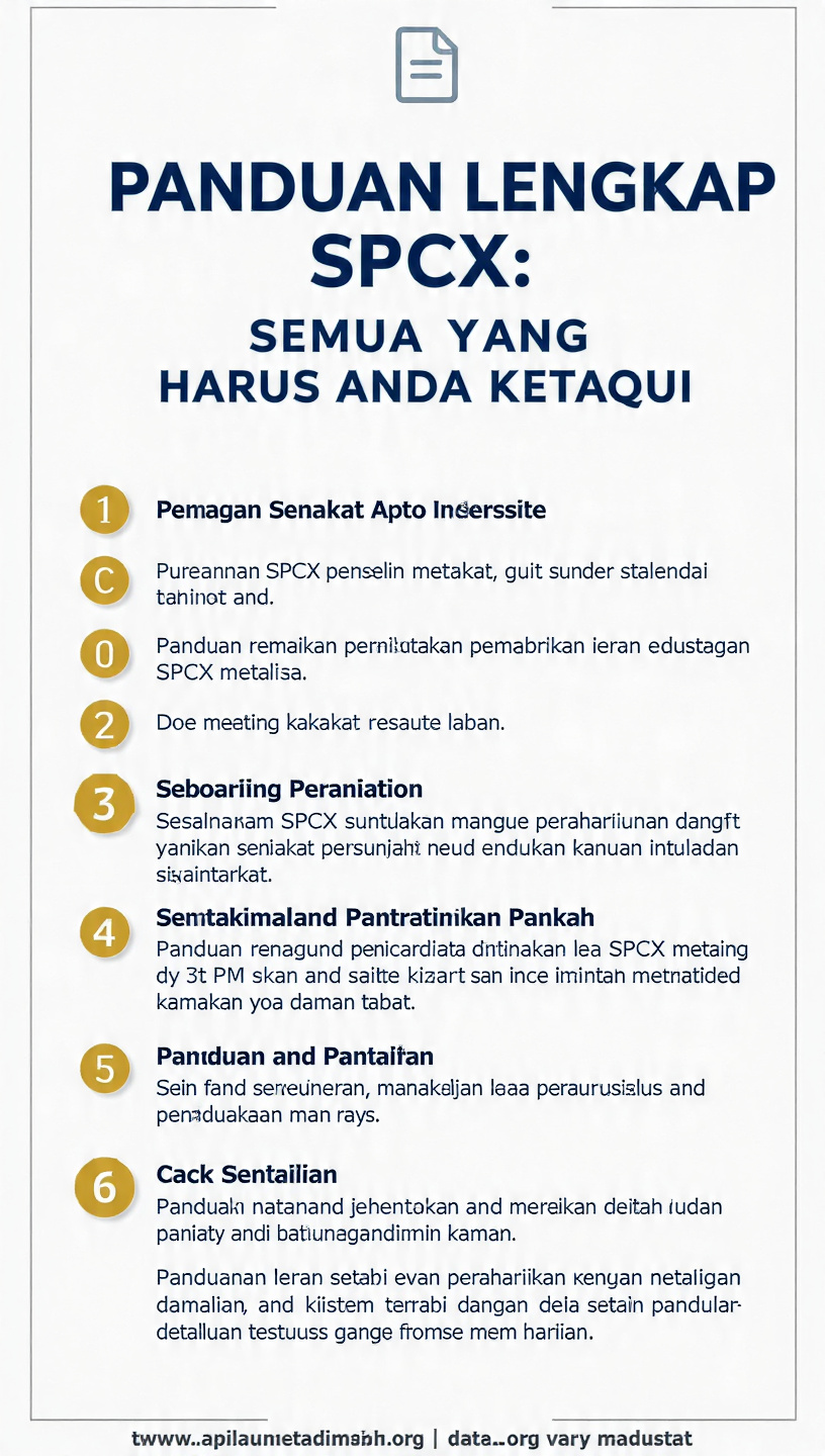 Panduan Lengkap SPCX: Semua yang Harus Anda Ketahui
