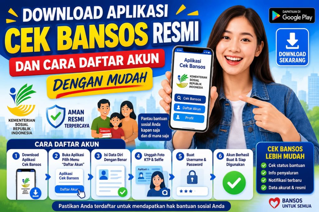 Download Aplikasi Cek Bansos Resmi dan Cara Daftar Akun dengan Mudah