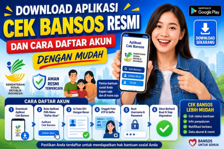 Download Aplikasi Cek Bansos Resmi dan Cara Daftar Akun dengan Mudah