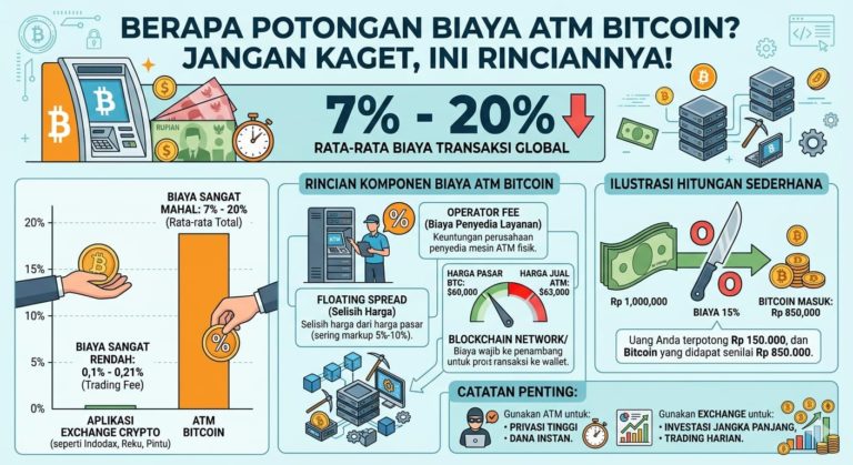 Berapa Potongan Biaya ATM Bitcoin? Jangan Kaget, Ini Rinciannya!