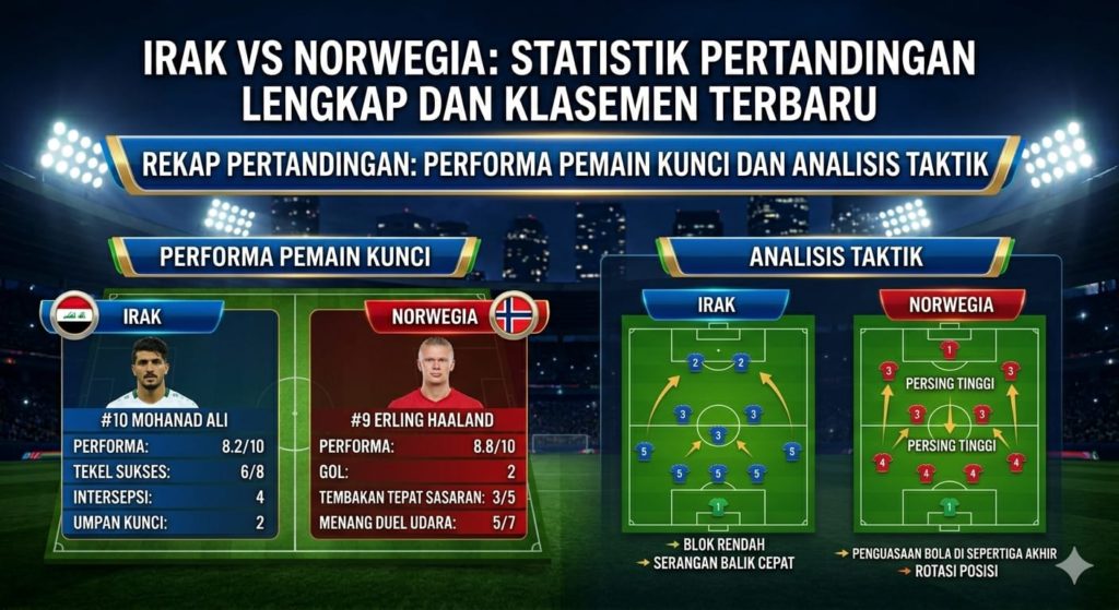 Rekap Irak vs Norwegia: Performa Pemain Kunci dan Analisis Taktik