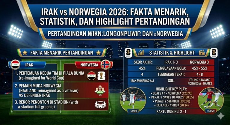 Irak vs Norwegia 2026: Fakta Menarik, Statistik, dan Highlight Pertandingan