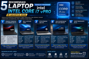 5 Rekomendasi Laptop dengan Prosesor Intel Core i7 vPro Terbaik (Edisi Agustus 2026)