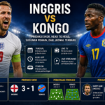 Inggris vs Kongo: Prediksi Skor, Head to Head, Susunan Pemain, dan Jadwal Terbaru