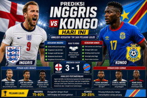 Prediksi Inggris vs Kongo Hari Ini: Analisis Kekuatan Tim dan Peluang Lolos