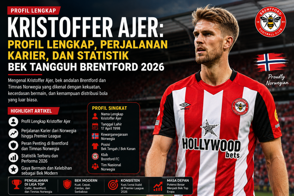 Kristoffer Ajer: Profil Lengkap, Perjalanan Karier, dan Statistik Bek Tangguh Brentford 2026