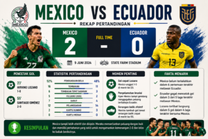 Mexico vs Ecuador: Rekap Pertandingan, Performa Pemain, dan Fakta Menarik