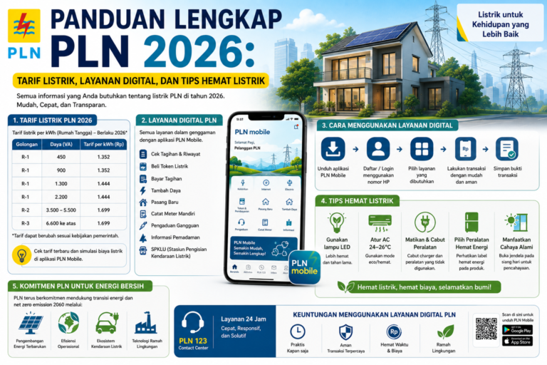 Panduan Lengkap PLN 2026: Tarif Listrik, Layanan Digital, dan Tips Hemat Listrik