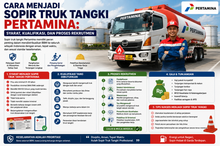 Cara Menjadi Sopir Truk Tangki Pertamina: Syarat, Kualifikasi, dan Proses Rekrutmen