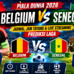 Jadwal Belgium vs Senegal di Piala Dunia 2026: Jam Tayang, Link Live Streaming, dan Prediksi Laga