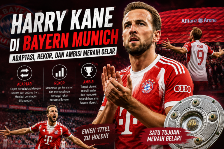 Harry Kane di Bayern Munich: Adaptasi, Rekor, dan Ambisi Meraih Gelar