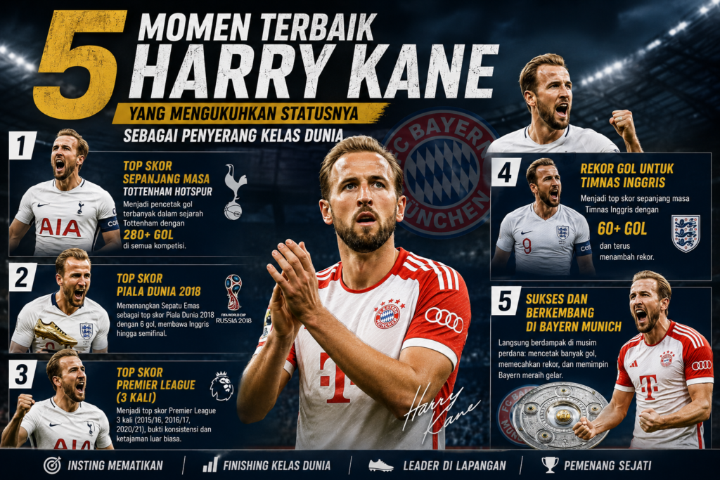 5 Momen Terbaik Harry Kane yang Mengukuhkan Statusnya sebagai Penyerang Kelas Dunia