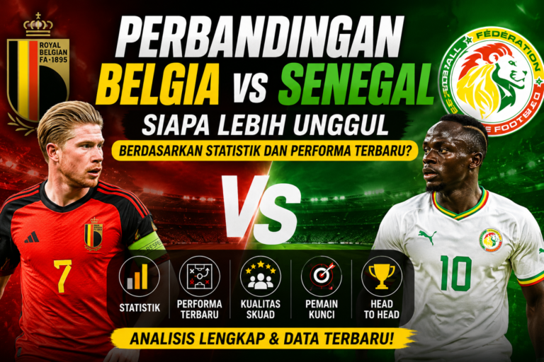 Perbandingan Belgia vs Senegal: Siapa Lebih Unggul Berdasarkan Statistik dan Performa Terbaru?