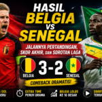 Hasil Belgia vs Senegal: Jalannya Pertandingan, Skor Akhir, dan Sorotan Laga