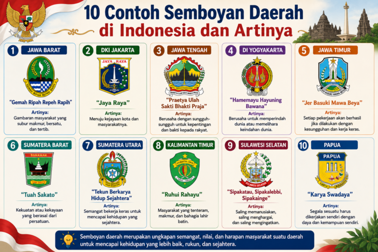 10 Contoh Semboyan Daerah di Indonesia dan Artinya: Makna Filosofi di Balik Identitas Setiap Provinsi