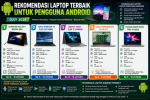 Rekomendasi Laptop Terbaik untuk Pengguna Android Juli 2026